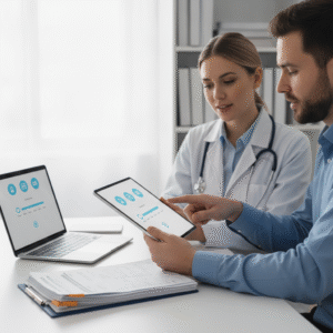 A healthcare professional