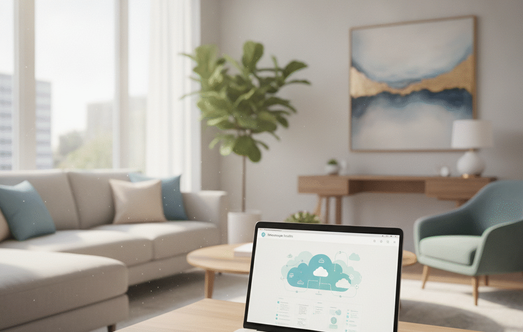 Modern therapist office with — cloud migration therapy