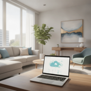 Modern therapist office with — cloud migration therapy