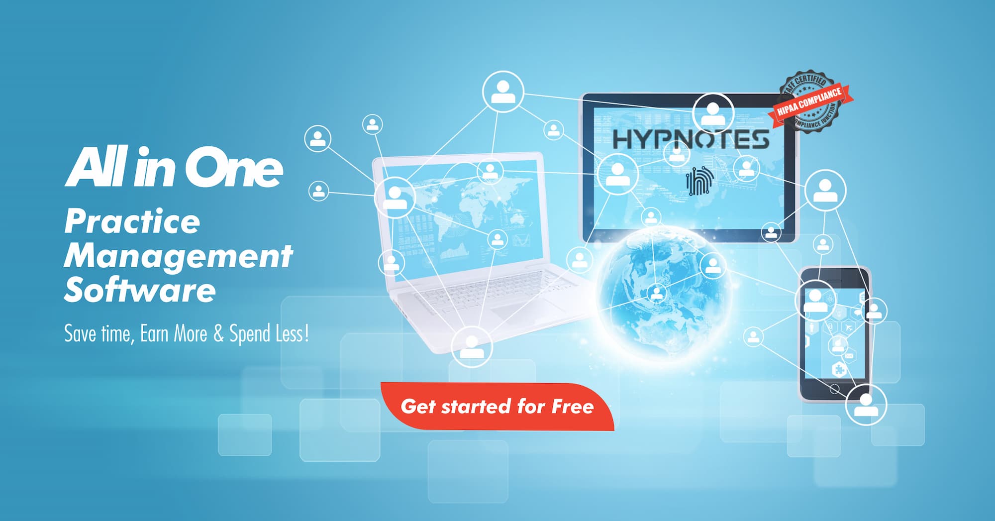 Hypnotes all in one medical practice management software, hipaa compliant software image